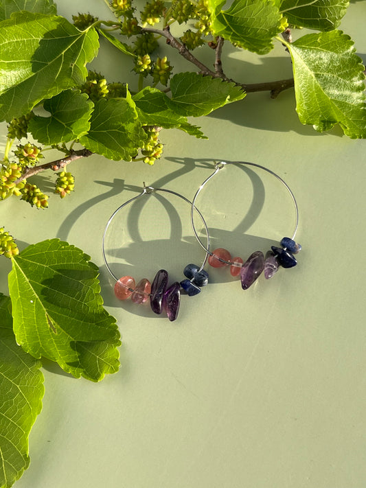 Bisexual Pride Flag Hoop Earrings