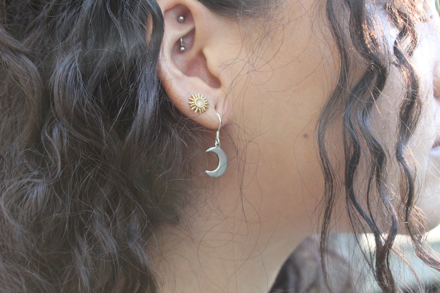 Boucles d'oreilles Lune