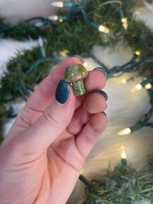 Unakite Mini Mushie