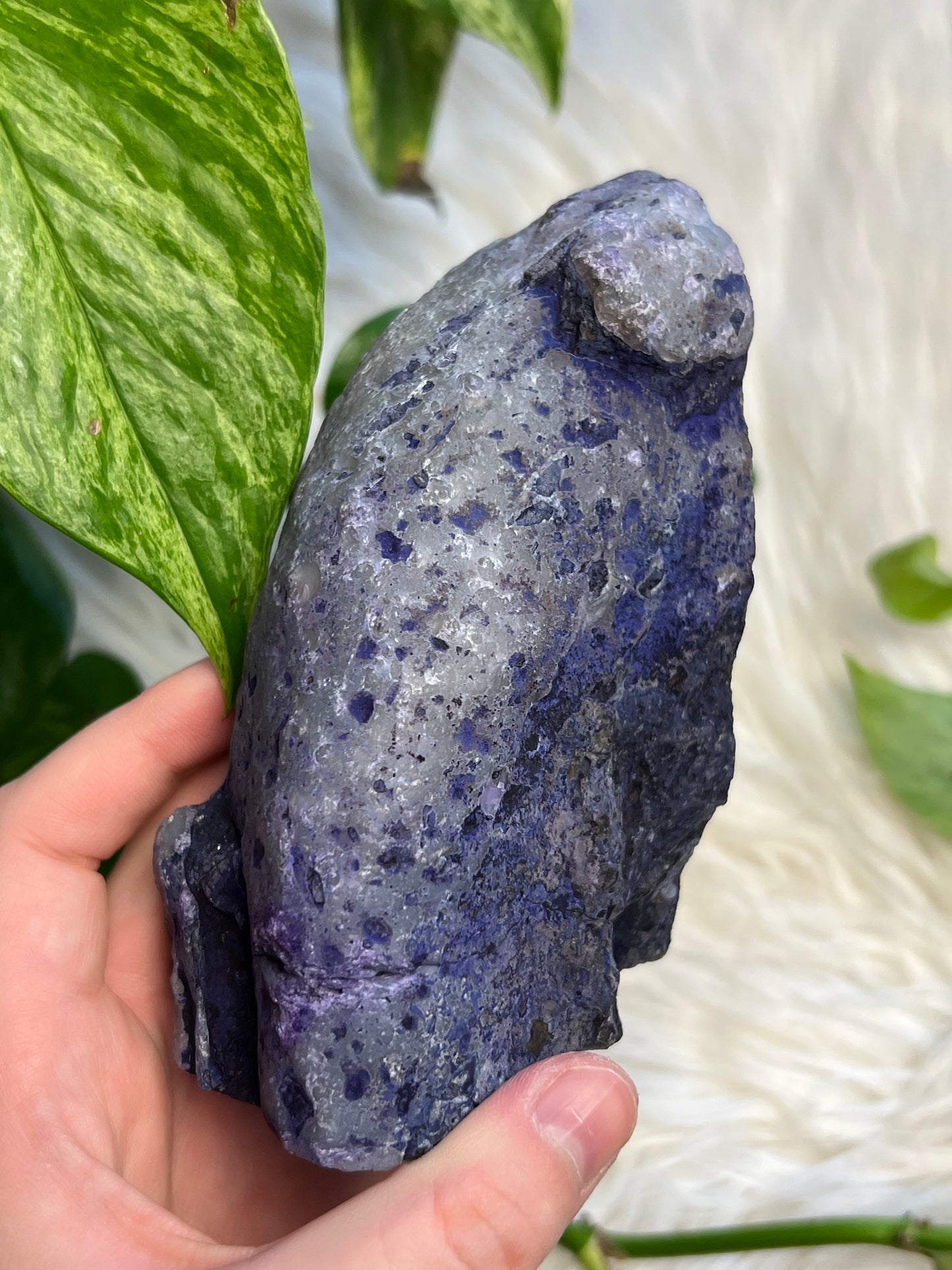 Purple Agate Dyed Bookends