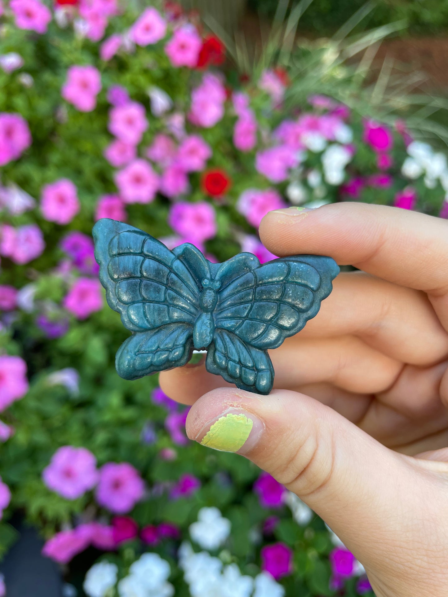 Blue Apatite Butterfly